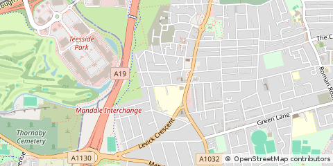 Map of Middlesbrough
