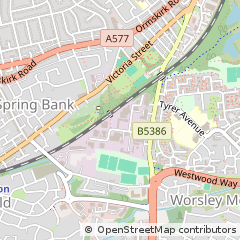 Map of Wigan, Lancashire