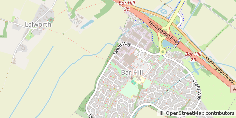 Map of Cambridge, Cambridgeshire