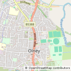 Map of Olney, Buckinghamshire