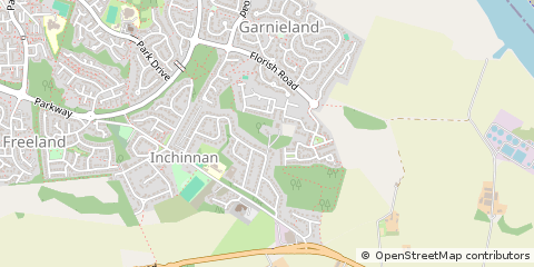 Map of Renfrew, Renfrewshire