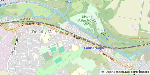 Map of Doncaster, South Yorkshire