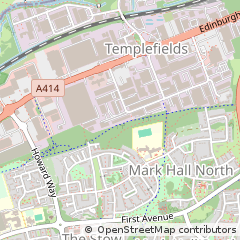 Map of Harlow, Essex