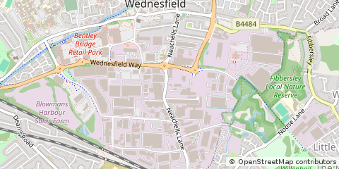 Map of Wolverhampton, West Midlands