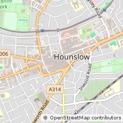 Map of Hounslow, Middlesex