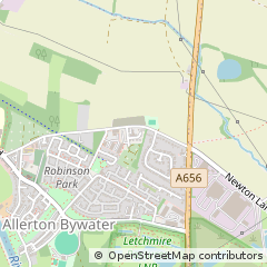 Map of Allerton Bywater, West Yorkshire