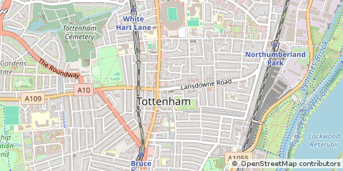 Map of Tottenham, London