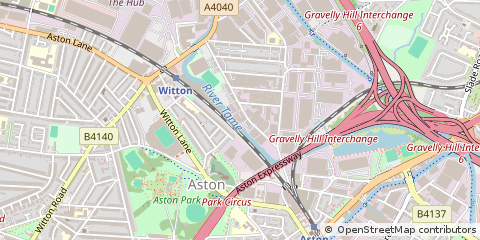 Map of Birmingham, West Midlands