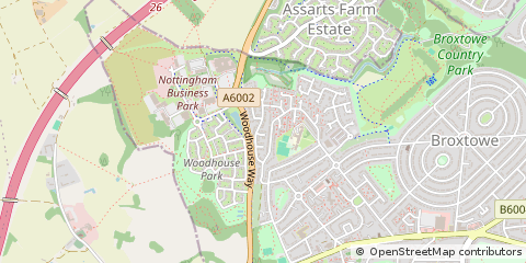 Map of Nottingham