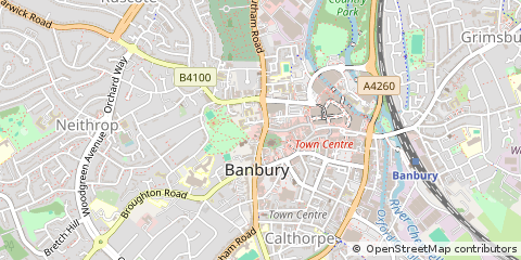 Map of Banbury
