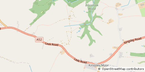 Map of Stoke on Trent, Staffordshire