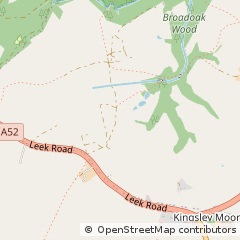 Map of Stoke on Trent, Staffordshire