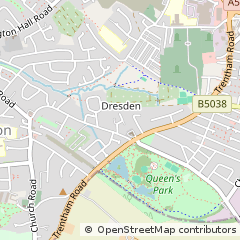 Map of Stoke on Trent, Staffordshire