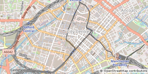 Map of Manchester