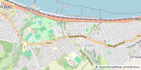 Map of Colwyn BAY