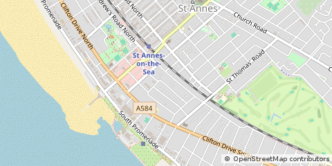 Map of Lytham ST. Annes, Lancashire