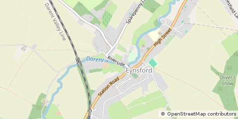 Map of Eynsford, Kent