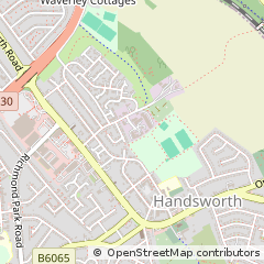 Map of Sheffield, South Yorkshire