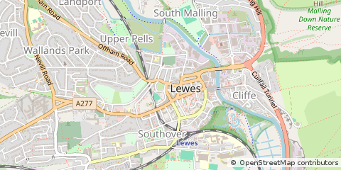 Map of East Sussex