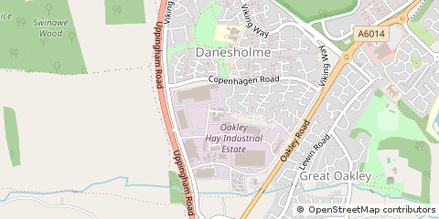 Map of Corby, Northamptonshire