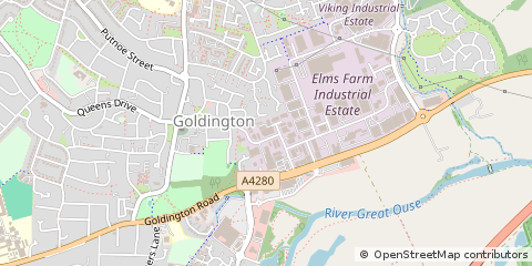 Map of Bedford
