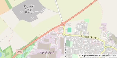 Map of Wellingborough, Northamptonshire