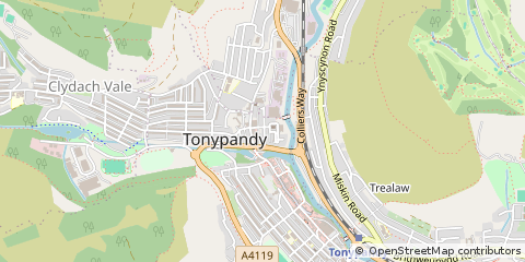 Map of Tonypandy