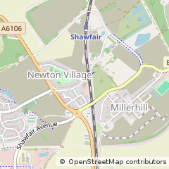 Map of Newton Village, Midlothian