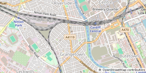 Map of Cardiff