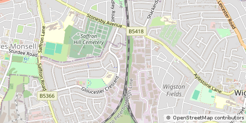 Map of Leics., Leicester