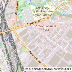 Map of Crewe, Cheshire