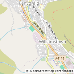 Map of Tonypandy, MID Glamorgan