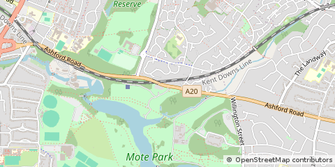 Map of Maidstone, Kent