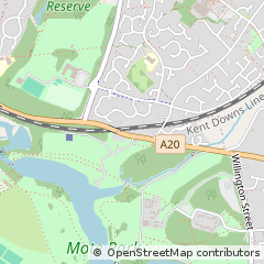 Map of Maidstone, Kent