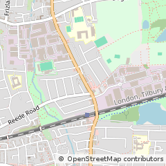 Map of Dagenham, Essex