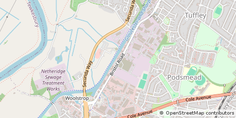 Map of Gloucester, Gloucestershire