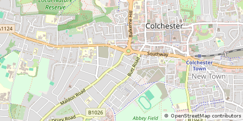 Map of Colchester