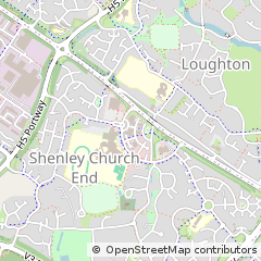 Map of Milton Keynes, Buckinghamshire
