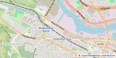 Map of Birkenhead