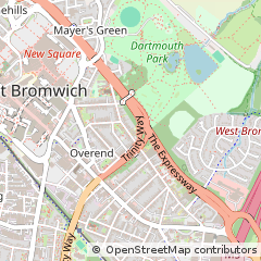 Map of West Bromwich