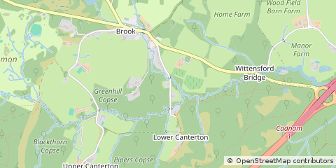 Map of Lyndhurst