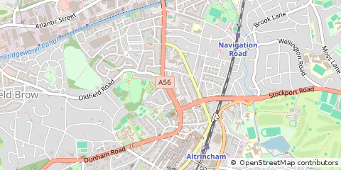 Map of Altrincham