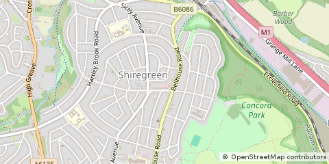 Map of Sheffield