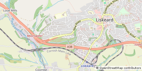 Map of Liskeard