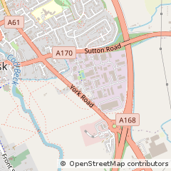 Map of Thirsk, North Yorkshire
