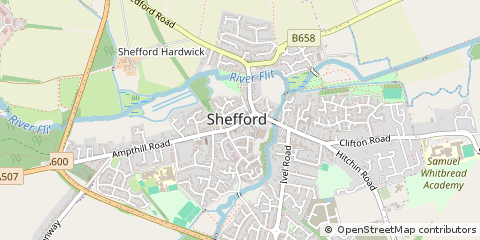 Map of Shefford, Beds