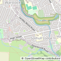 Map of Solihull