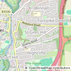 Map of Winchester, Hampshire