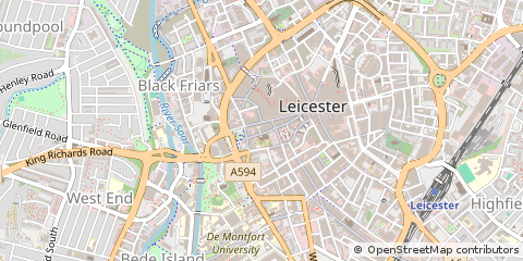 Map of Leicester