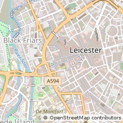 Map of Leicester